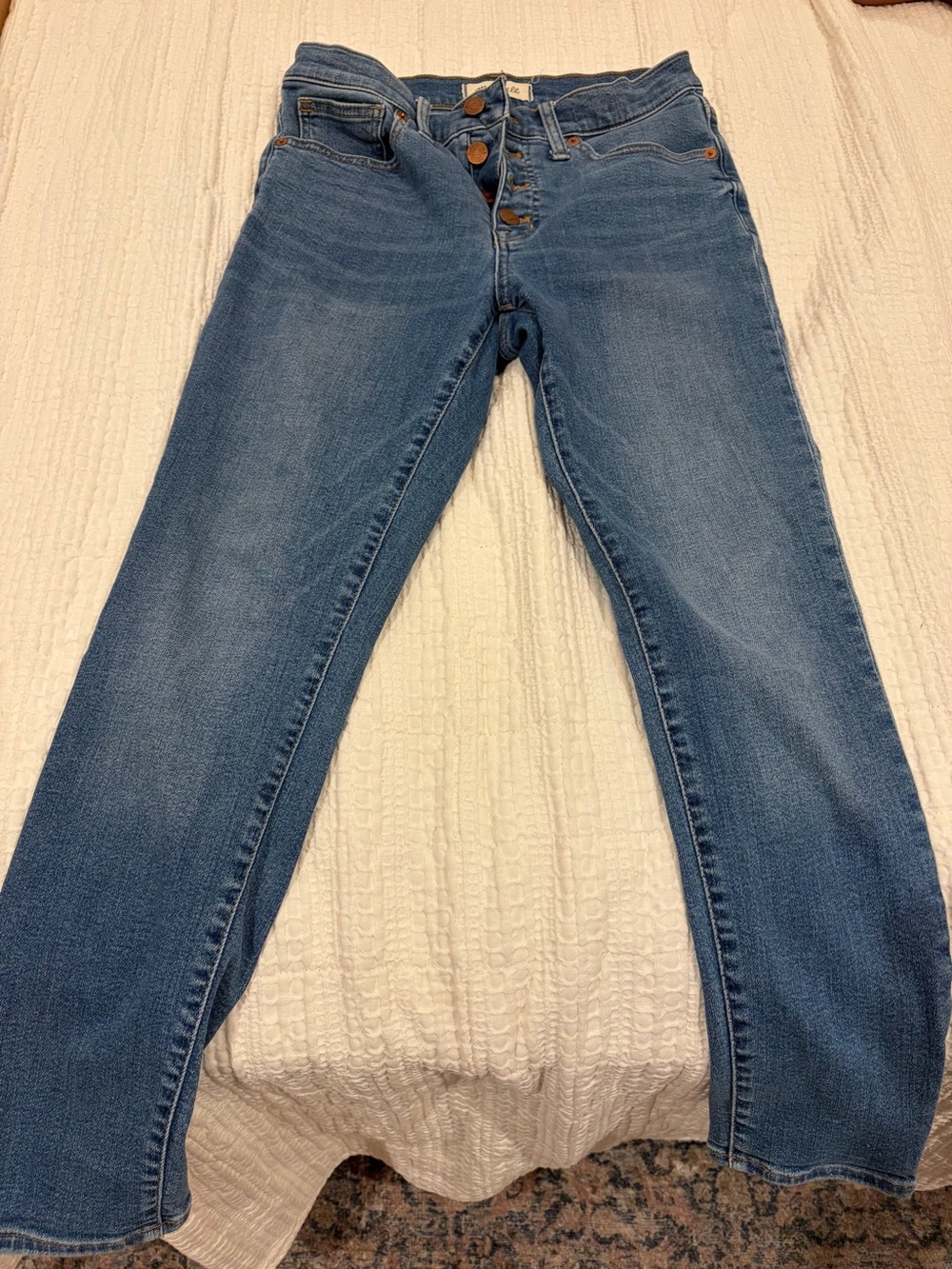 Madewell Straight-Leg Jeans in Medium Blue Wash